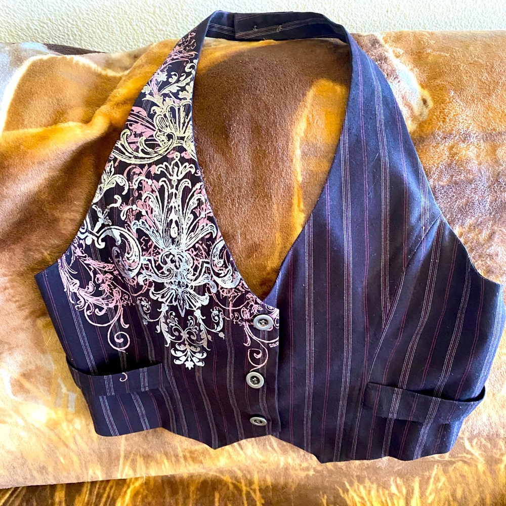 FANG Black and Pink Vests Suits & Blazers
